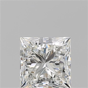 Picture of Natural Diamond 0.93 Carats, Princess with  Cut, I Color, VVS2 Clarity and Certified by GIA