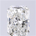 Natural Diamond 2.60 Carats, Radiant with  Cut, H Color, SI1 Clarity and Certified by GIA