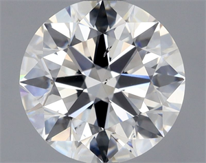 Picture of Natural Diamond 1.05 Carats, Round with Excellent Cut, F Color, SI1 Clarity and Certified by GIA