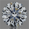 Diamante Natural 0.70 quilates, Redondo , Color D, claridad VS2 y certificado GIA