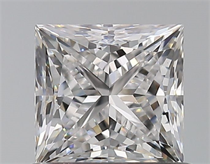 Foto Diamante Natural 0.72 quilates, Princesa , Color D, claridad VS1 y certificado GIA de