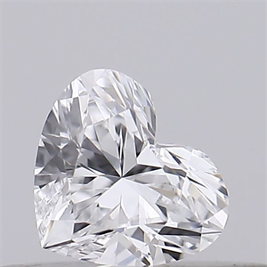 Picture of Natural Diamond 0.20 Carats, Heart with  Cut, D Color, VVS2 Clarity and Certified by GIA