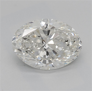 Picture of Natural Diamond 1.70 Carats, Oval with  Cut, H Color, SI2 Clarity and Certified by GIA