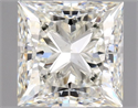 Natural Diamond 1.00 Carats, Princess with  Cut, K Color, SI2 Clarity and Certified by GIA