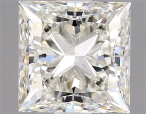Picture of Natural Diamond 1.00 Carats, Princess with  Cut, K Color, SI2 Clarity and Certified by GIA