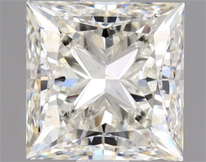 Picture of Natural Diamond 1.00 Carats, Princess with  Cut, K Color, SI2 Clarity and Certified by GIA