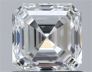 Foto Diamante Natural 0.90 quilates, Asscher , Color E, claridad VS2 y certificado GIA de