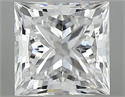 Natural Diamond 0.60 Carats, Princess with  Cut, D Color, SI1 Clarity and Certified by GIA