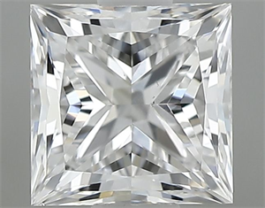 Picture of Natural Diamond 0.60 Carats, Princess with  Cut, D Color, SI1 Clarity and Certified by GIA