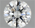 Natural Diamond 0.52 Carats, Round with Excellent Cut, I Color, VVS2 Clarity and Certified by GIA