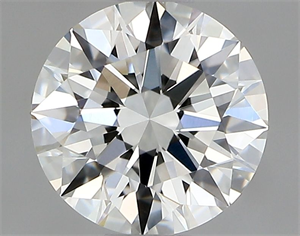 Picture of Natural Diamond 0.52 Carats, Round with Excellent Cut, I Color, VVS2 Clarity and Certified by GIA
