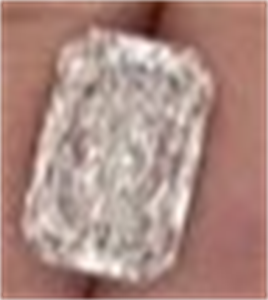 Foto Diamante Natural 5.01 quilates, Radiante , Color F, claridad SI1 y certificado GIA de