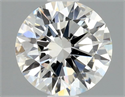 Natural Diamond 0.58 Carats, Round with Excellent Cut, G Color, SI1 Clarity and Certified by GIA
