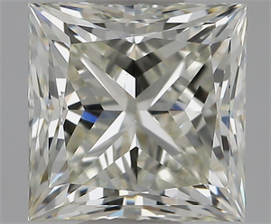 Picture of Natural Diamond 1.49 Carats, Princess with  Cut, K Color, VS1 Clarity and Certified by GIA