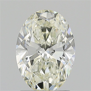 Picture of Natural Diamond 1.30 Carats, Oval with  Cut, K Color, VS2 Clarity and Certified by GIA