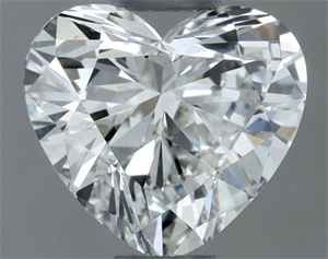 Picture of Natural Diamond 0.51 Carats, Heart with  Cut, H Color, SI1 Clarity and Certified by GIA