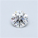 Diamante Natural 0.42 quilates, Redondo , Color D, claridad SI1 y certificado GIA
