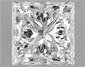 Natural Diamond 0.90 Carats, Princess with  Cut, K Color, VVS2 Clarity and Certified by GIA
