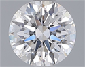 Lab Grown Diamond 1.32 Carats, Round with Ideal Cut, D Color, VS1 Clarity and Certified by IGI