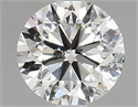 Natural Diamond 1.03 Carats, Round with Very Good Cut, J Color, I1 Clarity and Certified by GIA