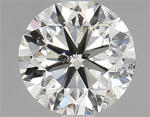 Picture of Natural Diamond 1.03 Carats, Round with Very Good Cut, J Color, I1 Clarity and Certified by GIA