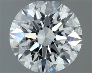 Picture of Natural Diamond 0.52 Carats, Round with Excellent Cut, G Color, VS2 Clarity and Certified by GIA