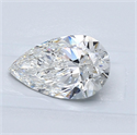Natural Diamond 1.70 Carats, Pear with  Cut, F Color, SI1 Clarity and Certified by GIA