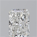 Natural Diamond 0.50 Carats, Radiant with  Cut, H Color, VVS1 Clarity and Certified by GIA