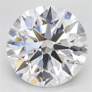 Picture of Lab Grown Diamond 3.80 Carats, Round with Ideal Cut, D Color, VVS1 Clarity and Certified by IGI