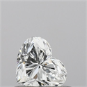 Natural Diamond 0.43 Carats, Heart with  Cut, E Color, VS2 Clarity and Certified by IGI