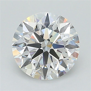 Picture of Lab Grown Diamond 1.30 Carats, Round with Ideal Cut, D Color, VS2 Clarity and Certified by IGI