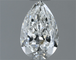 Picture of Natural Diamond 0.61 Carats, Pear with  Cut, G Color, VS2 Clarity and Certified by GIA