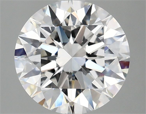 Picture of Lab Grown Diamond 2.53 Carats, Round with Ideal Cut, D Color, VVS2 Clarity and Certified by IGI