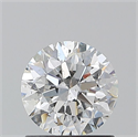 Natural Diamond 1.01 Carats, Round with Excellent Cut, E Color, SI2 Clarity and Certified by GIA
