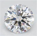 Lab Grown Diamond 2.80 Carats, Round with Ideal Cut, D Color, VVS1 Clarity and Certified by IGI