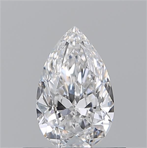 Picture of Natural Diamond 0.50 Carats, Pear with  Cut, E Color, VVS1 Clarity and Certified by GIA