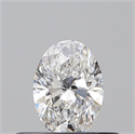 Natural Diamond 0.30 Carats, Oval with  Cut, D Color, SI2 Clarity and Certified by GIA
