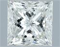 Natural Diamond 1.23 Carats, Princess with  Cut, H Color, VVS2 Clarity and Certified by IGI