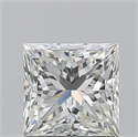 Natural Diamond 1.05 Carats, Princess with  Cut, J Color, VVS2 Clarity and Certified by GIA