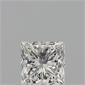 Natural Diamond 0.52 Carats, Princess with  Cut, G Color, VVS2 Clarity and Certified by GIA