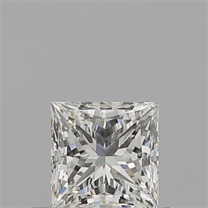 Picture of Natural Diamond 0.52 Carats, Princess with  Cut, G Color, VVS2 Clarity and Certified by GIA