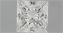Natural Diamond 0.51 Carats, Princess with  Cut, G Color, SI1 Clarity and Certified by GIA