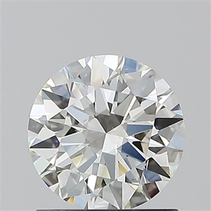 Picture of Natural Diamond 1.01 Carats, Round with Excellent Cut, I Color, SI1 Clarity and Certified by GIA