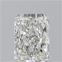 Natural Diamond 0.50 Carats, Radiant with  Cut, H Color, IF Clarity and Certified by GIA