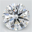 Del inventario de diamantes de laboratorio, 3.58 quilates, Redondo , Color D, claridad VVS1 y certificado GIA