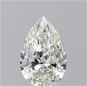 Natural Diamond 0.70 Carats, Pear with  Cut, H Color, VVS1 Clarity and Certified by GIA