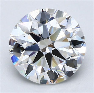 Picture of Natural Diamond 2.40 Carats, Round with Excellent Cut, F Color, VS1 Clarity and Certified by GIA