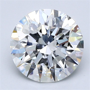 Picture of Natural Diamond 2.50 Carats, Round with Excellent Cut, F Color, VVS2 Clarity and Certified by GIA