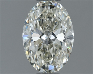 Foto Diamante Natural 0.60 quilates, Ovalado , Color J, claridad VVS2 y certificado IGI de
