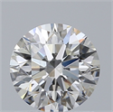 Natural Diamond 0.80 Carats, Round with Excellent Cut, H Color, SI2 Clarity and Certified by GIA